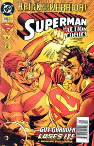 Action Comics #709 (Newsstand) FN ; DC | Superman Guy Gardner Warrior Action Com