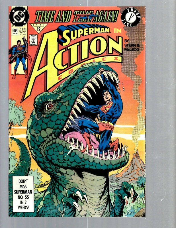 12 Superman Action Comics # 663 664 665 666 667 668 669 670 671 672 673 674 GK50