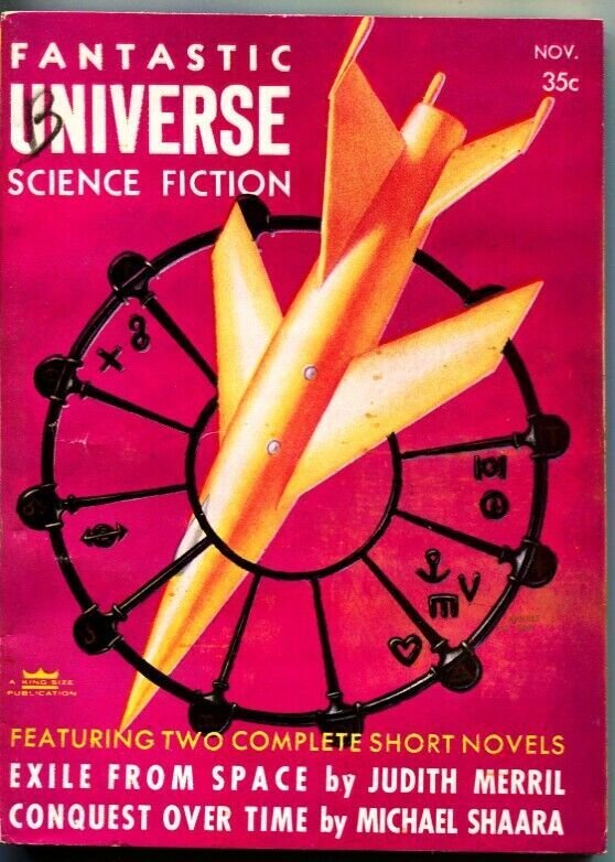 FANTASTIC UNIVERSE SCIENCE FICTION-Nov 1956-Pulp-HANNES BOK-WM F NOLAN