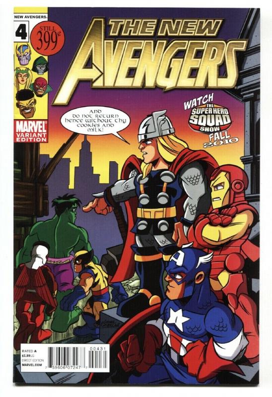 New Avengers #4-2010-Castellani Variant Cover-comic book