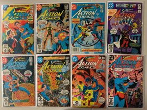 Action Comics lot #524-566 11 diff avg 6.0 (1981-85)