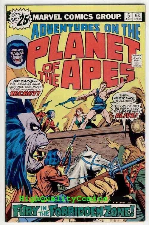PLANET of the APES #5-6, Forbidden Zone, Jim Starlin, Charles Heston, Adventures