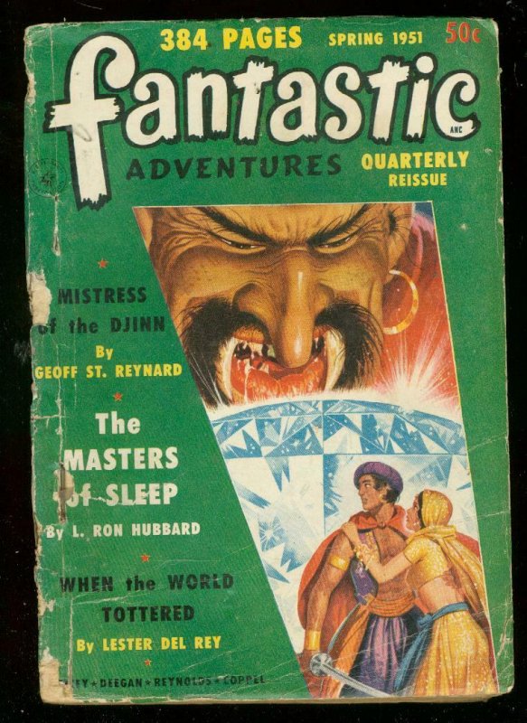 FANTASTIC ADVENTURES QT SPG 51-HUBBARD-MASTERS OF SLEEP G/VG 