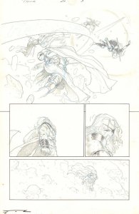 Thor: God of Thunder #20 p.3 - Old King Thor Splash - 2014 art by Esad Ribic