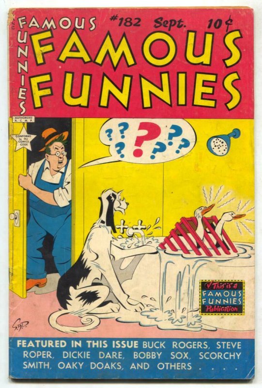 Famous Funnies #182 1949- Buck Rogers- Dickie Dare VG