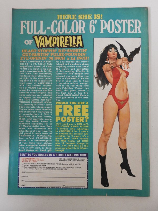Vampirella #21 (1972) Solid VG+ Condition!