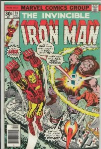 Iron Man #93 ORIGINAL Vintage 1976 Marvel Comics