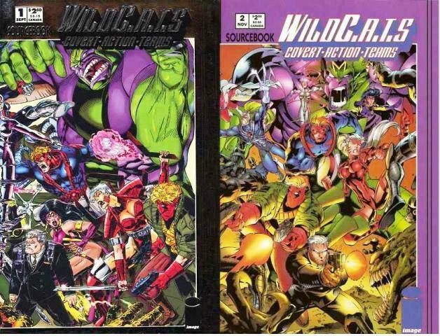 WILDCATS SOURCEBOOK (1993 IM) 1-2  COMPLETE SET!