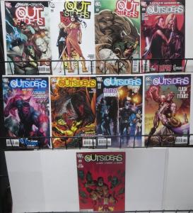 OUTSIDERS (DC 2009) 9 issue lot! Peter Tomasi, Lee Garbett! Metamorpho, Creeper!