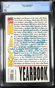 MAX YEARBOOK #NN CGC 9.6 DISTORTED HOLOGRAM COVER WHITE PAGES