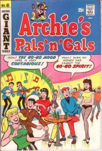 ARCHIES PALS & GALS (1952-    )41 F Aug. 1967 COMICS BOOK
