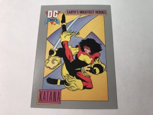 KATANA #61 card : DC IMPEL Series 1 1991 NM/M, New girl hero !