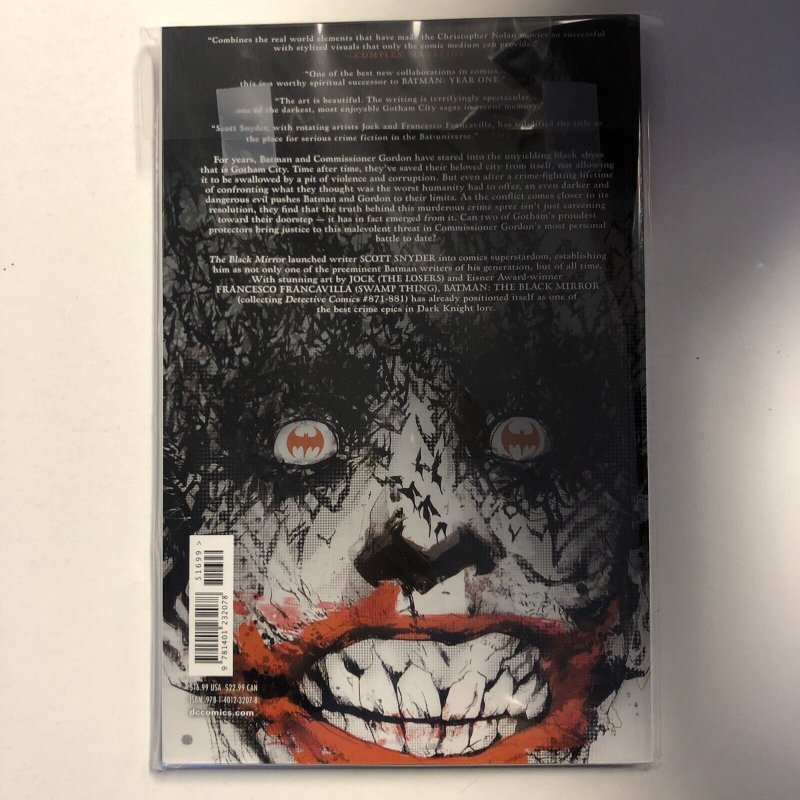 Batman: the Black Mirror by Scott Snyder (2013) DC Comics| TPB Softcover -New