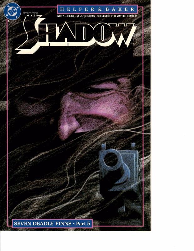 Lot Of 5 The Shadow DC Comic Book #7 8 11 12 13 AB3