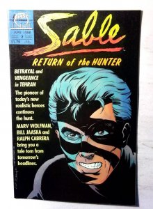 Sable #2 (1988) First Comics Jon Sable 1st Print Comic Book
