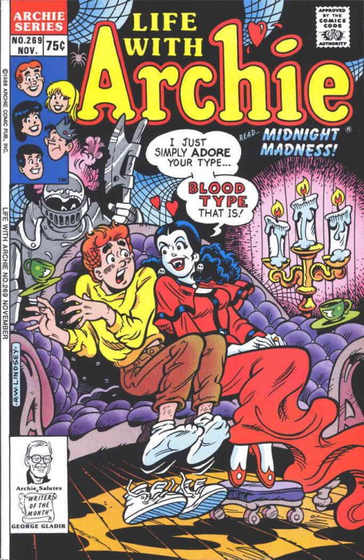 Life with Archie #269 FN ; Archie | November 1988 Female Vampire Cover