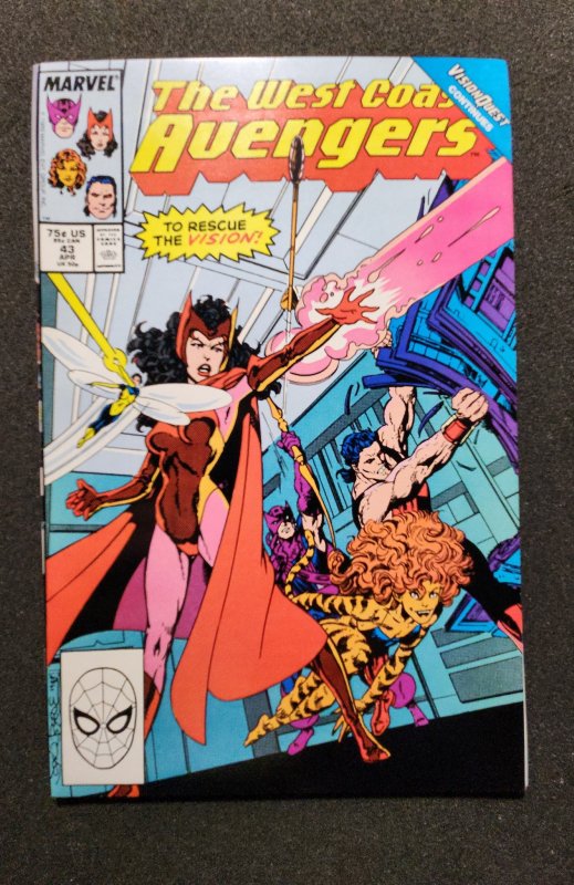 West Coast Avengers #43 Direct Edition (1989)
