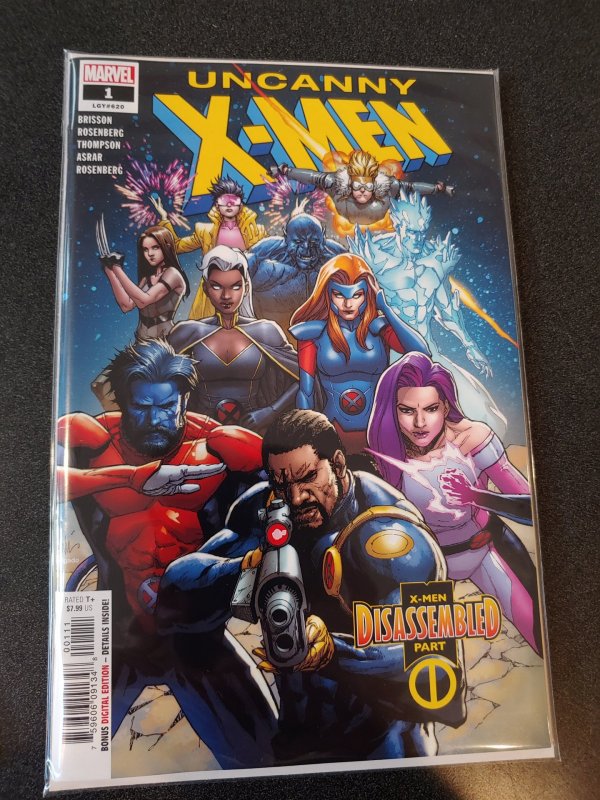 Uncanny X-Men #1 NM- First Print Brisson Rosenberg Marvel Comics