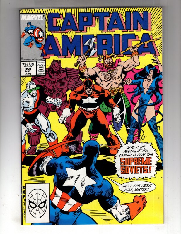 Captain America #353 (1989)  VF The Supreme Soviets!   / ID#21