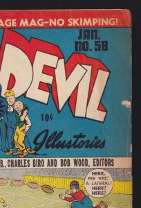 Daredevil Comics #58 2.5 GD+ Lev Gleason - Jan 1949