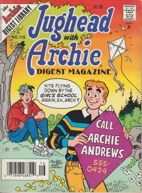 Jughead with Archie Digest Magazine #116 (Newsstand) FN ; Archie | Kite