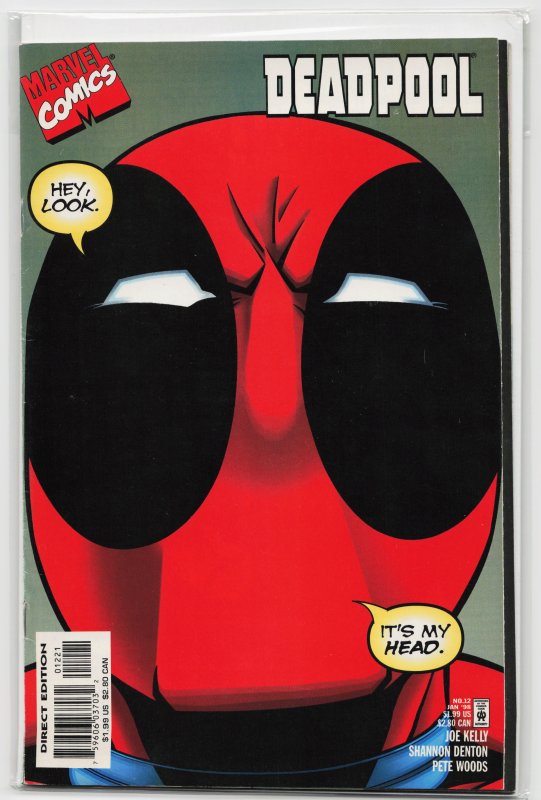 Deadpool #12 Head Cover (1998) Deadpool