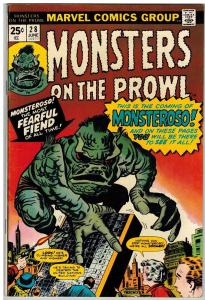 MONSTERS ON THE PROWL 28 VG-F June 1974