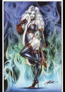 Lady Death Lingerie #1 (2019) Premiere Edition Cover  11 x 17 Print SIGNED
