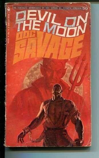 DOC SAVAGE-DEVIL ON THE MOON-#50-ROBESON-G-JAMES BAMA COVER-1ST EDITION G