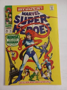 Marvel Super-Heroes #15 1st Solo appearance of Medusa - KEY - 1968 - FN