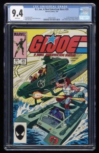 G.I. Joe, A Real American Hero #25 CGC NM 9.4 White Pages