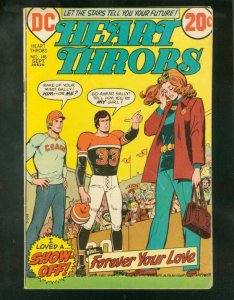 HEART THROBS #145 1972-FOOTBALL COVER-LOVE TRIANGLE-DC VG/FN