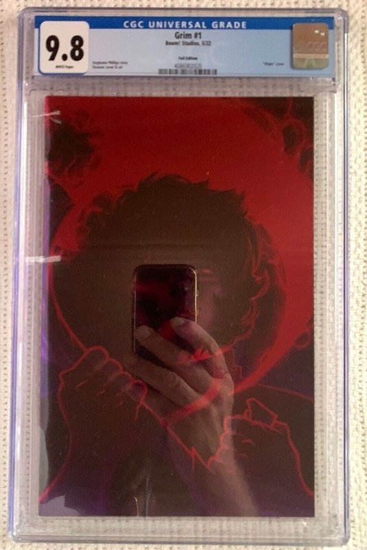 ?~*NETFLIX SERIES*~BOOM! STUDIOS~GRIM #1~?~FLAVIANO~FOIL VIRGIN~?~CGC 9.8~?