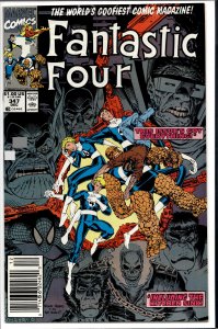 Fantastic Four #347 Newsstand Edition (1990) Fantastic Four