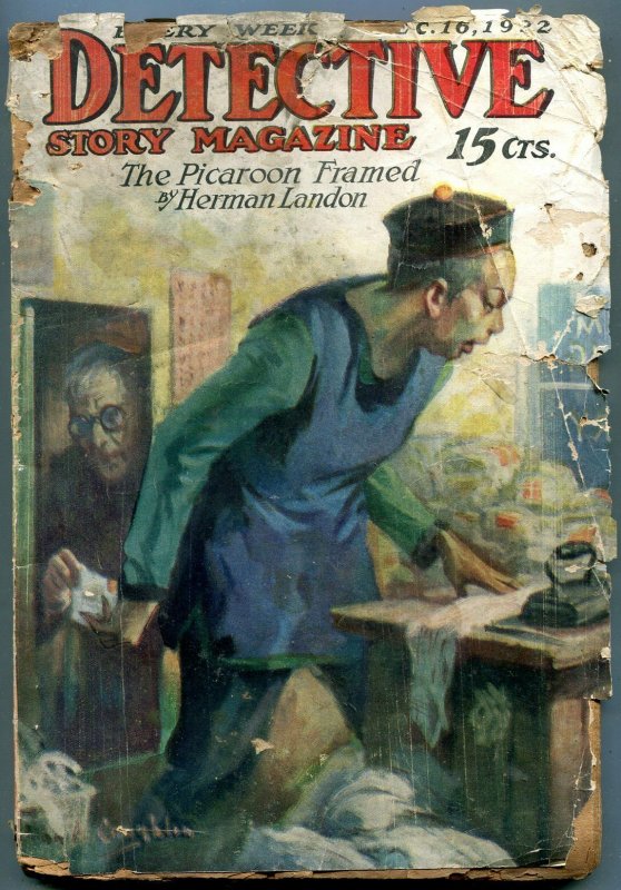 Detective Story Pulp December 16 1932- Picaroon Framed- Asian Menace FAIR