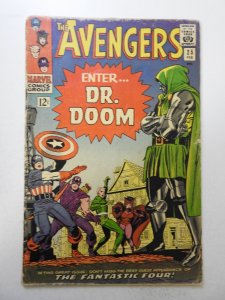 The Avengers #25 (1966) GD+ Condition 2 in cumulative spine split, 1 in tear bc