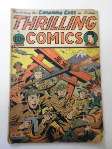 Thrilling Comics #51 (1945) GD/VG Condition ink fc, moisture stain