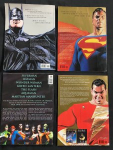 ALEX ROSS PAUL DINI DC TREASURY SIZED 4 COMIC LOT  SUPERMAN, BATMAN, SHAZAM, JLA