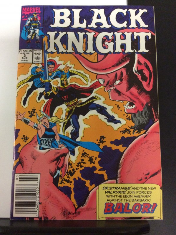 Black Knight #3 Newsstand  (1990) (VF/VF+)