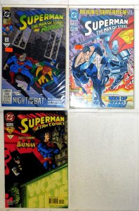 Superman Lot of 3 #Man of Steel 14, 26, Action 719 (1992) DC Comics 1st Print