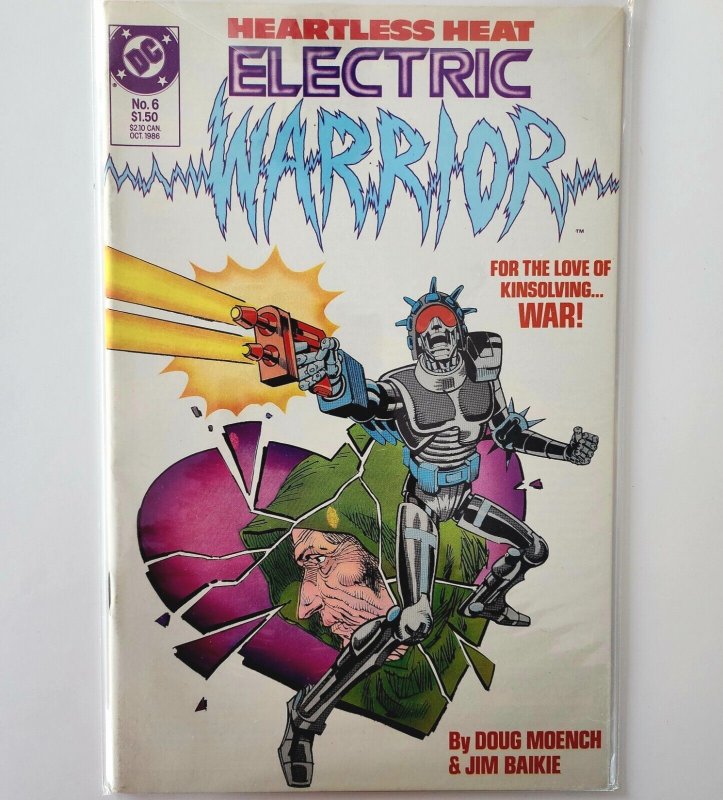 1986 DC Comics Electric Warrior #6 Comic Book Vintage Heartless Heat 