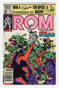 Rom #24 Bill Mantlo Sal Buscema Nova Newsstand VF+
