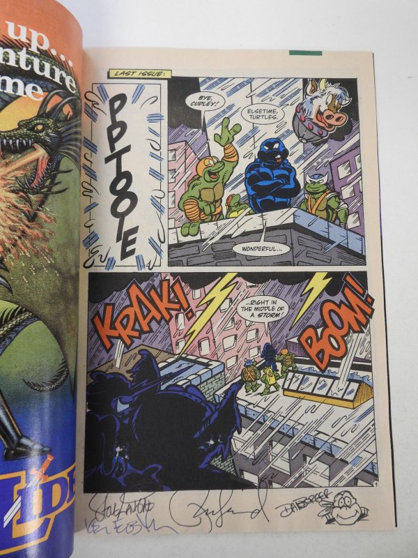 Teenage Mutant Ninja Turtles Adventures #8 (1990) VF+ Condition! Signed no cert