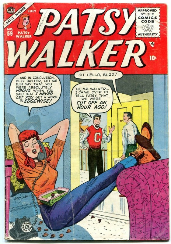 PATSY WALKER #59 1955-PATSY'S CLUB PAGE-Hedy Atlas VG-