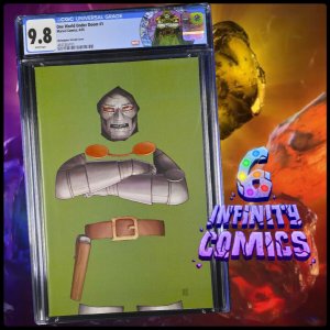ONE WORLD UNDER DOOM #1 CGC 9.8 ? JOHN TYLER CHRISTOPHER NEGATIVE SPACE VIRGIN