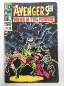 The Avengers #49 (1968) W/Pietro and Wanda! vs Magneto! Solid VG- Condition!