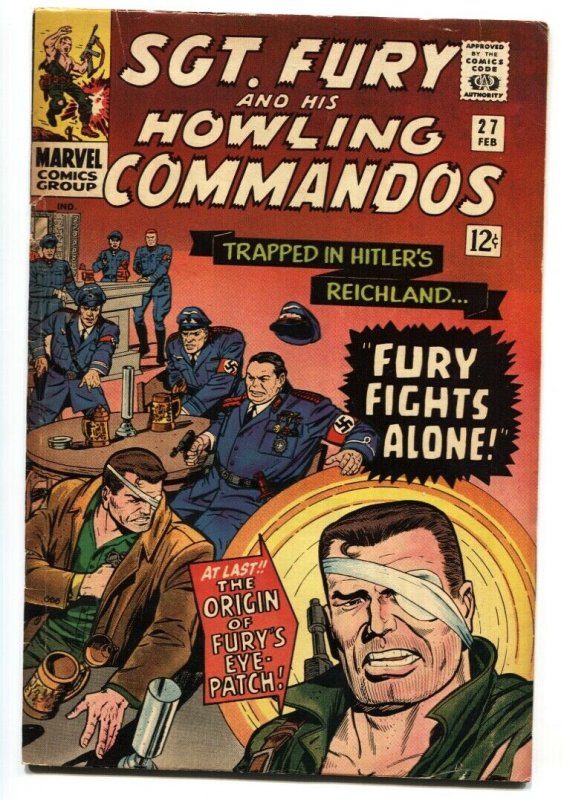 SGT. FURY AND HIS HOWLING COMMANDOS #27 Origin of Eye Patch 1965