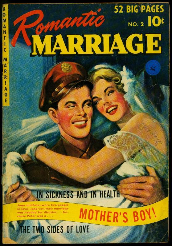 Romantic Marriage #2 1950- Golden Age Romance- Ziff-Davis G/VG