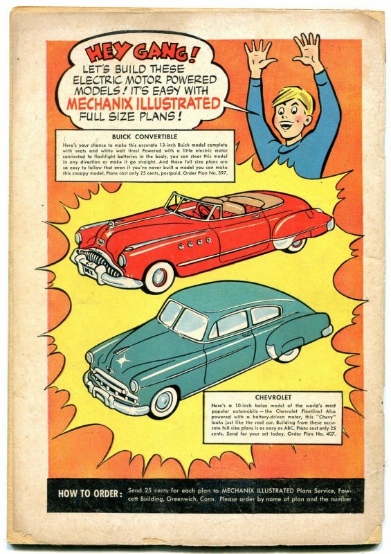 Captain Marvel Jr #88 1950- Fawcett Golden Age- VG