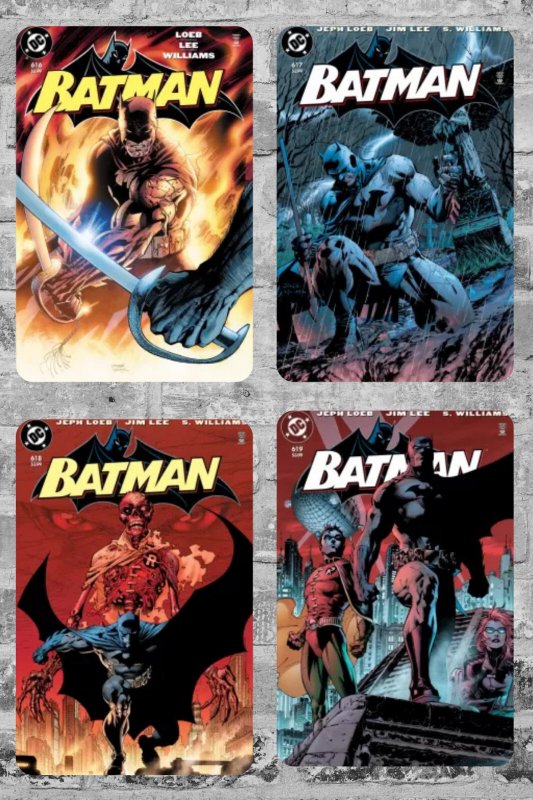 BATMAN #608-619 Complete HUSH FACSIMILE Set Jim Lee Jeph Loeb